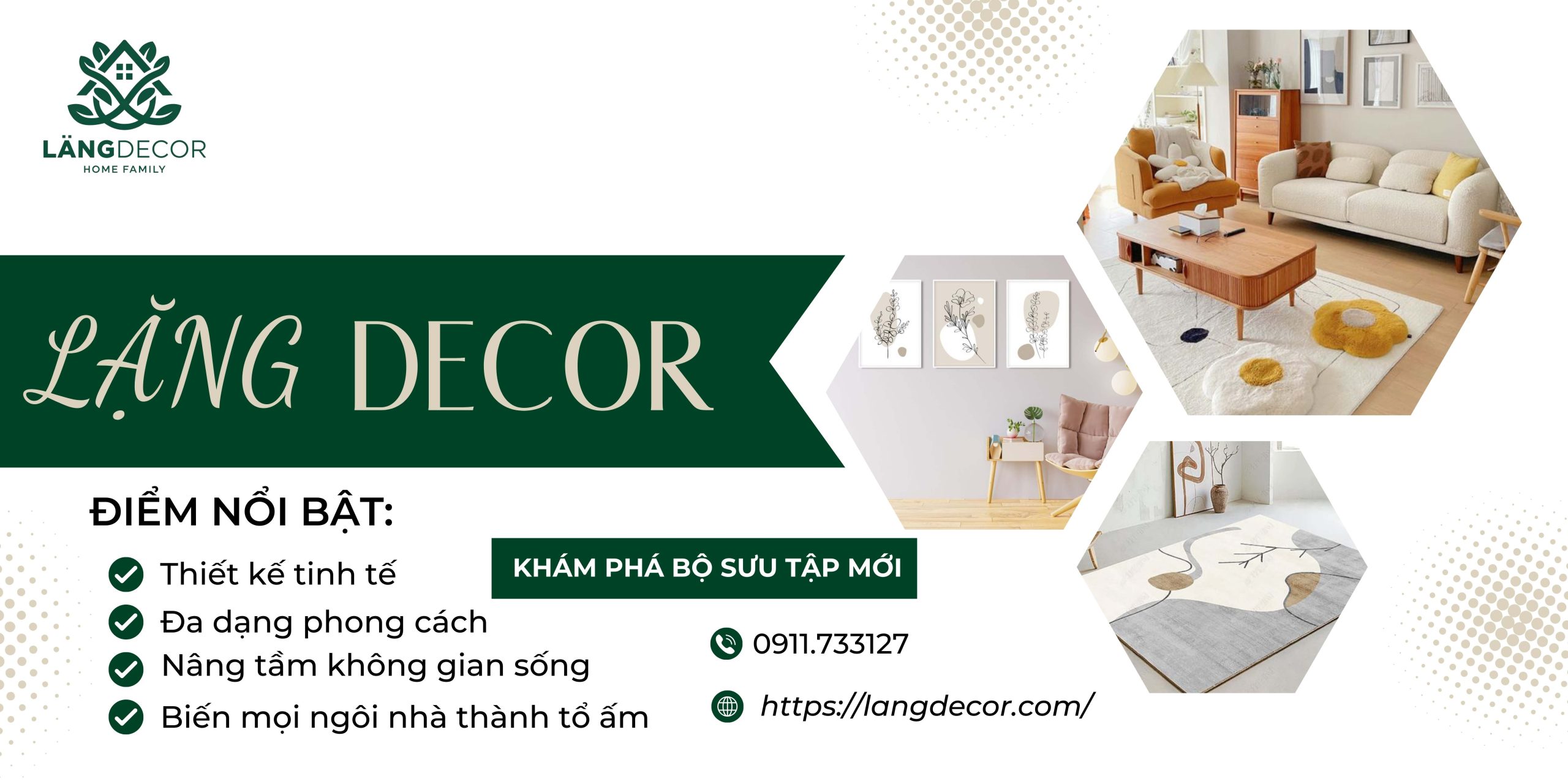 Lặng Decor - không gian là bức tranh decor là màu sắc